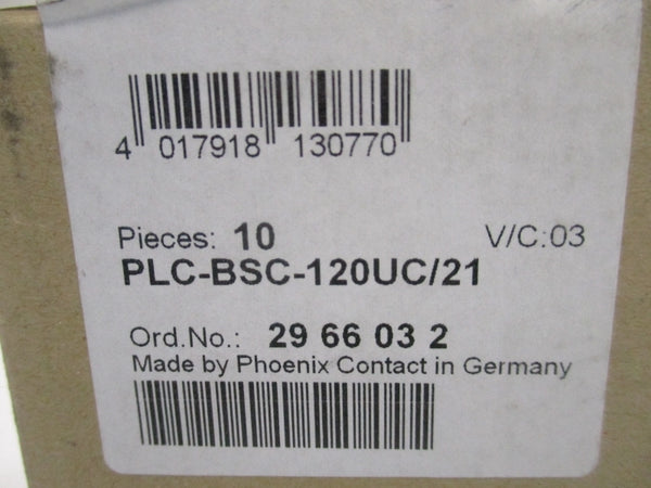 PHOENIX CONTACT PLC-BSC-120UC/21 2966032 (AS PICTURED) NSNP