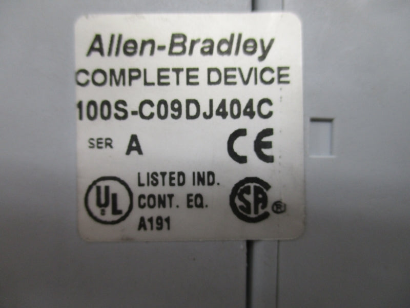 ALLEN BRADLEY 100S-C09DJ404C SER.A 24VDC NSNP