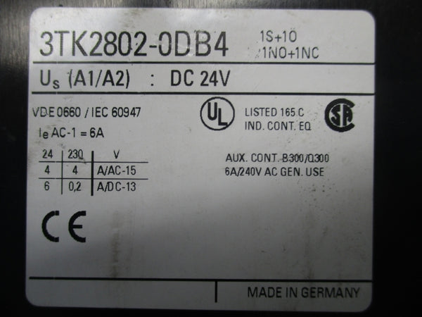 SIEMENS 3TK2802-0DB4 24VDC UNMP
