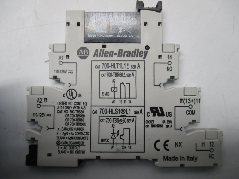 ALLEN BRADLEY 700-HLS1L1 SER.A 110-125VAC/DC 2A NSNP