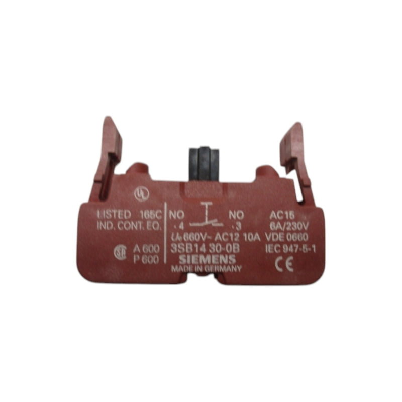 SIEMENS 3SB1430-0B 660VAC 10A NSNP