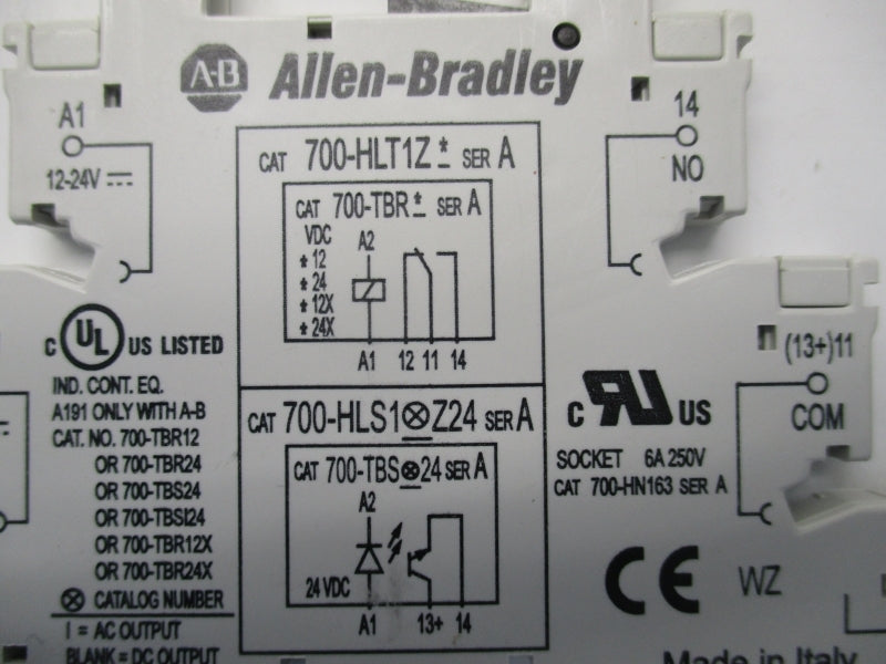 ALLEN BRADLEY 700-HLT1Z12 SER.A 12VDC 12A (AS PICTURED) NSNP