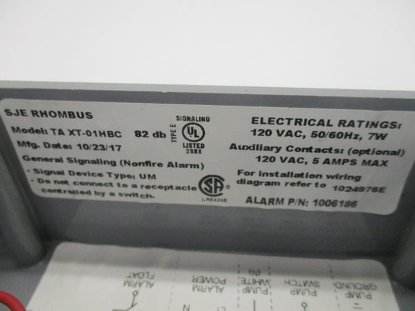 SJE RHOMBUS 1006186 TAXT-041HBC 120VAC, 5A NSNP