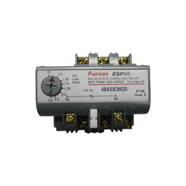 FURNAS 48ASB3M20 SER.B 600VAC .75-3.0A NSNP