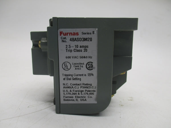 FURNAS 48ASD3M20 SER.B 600VAC 2.5-10A NSNP
