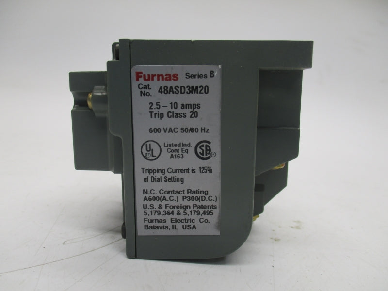 FURNAS 48ASD3M20 SER.B 600VAC 2.5-10A NSNP