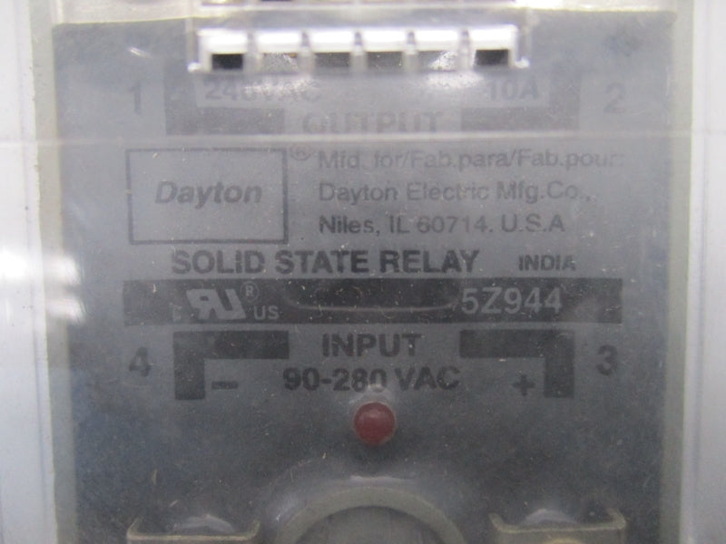 DAYTON 5Z944 240VAC 10A NSNP