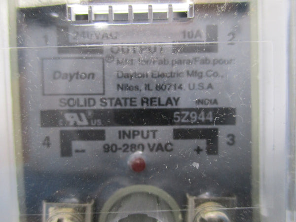 DAYTON 5Z944 240VAC 10A NSMP