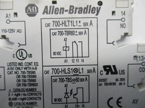 ALLEN BRADLEY 700-HN168 SER.A 250V 6A (AS PICTURED) NSNP