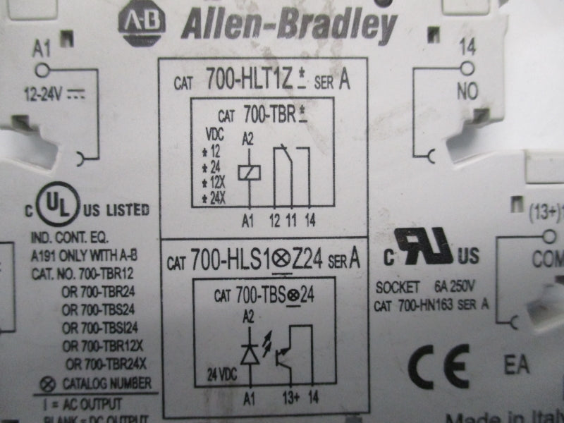 ALLEN BRADLEY 700-HN163 SER.A 250V 6A (AS PICTURED) NSNP
