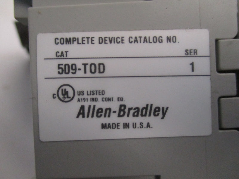 ALLEN BRADLEY 509-TOD SER.1 (AS PICTURED) NSNP