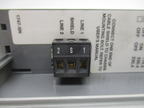 ALLEN BRADLEY 1747-SN SER.B REV.B F/W 1.0B 5VDC UNMP