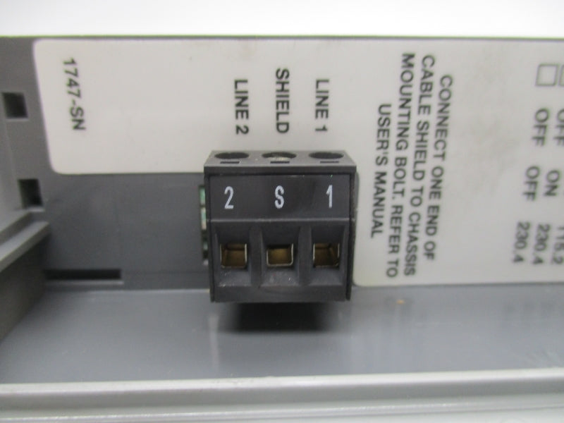 ALLEN BRADLEY 1747-SN SER.B REV.B F/W 1.0B 5VDC UNMP