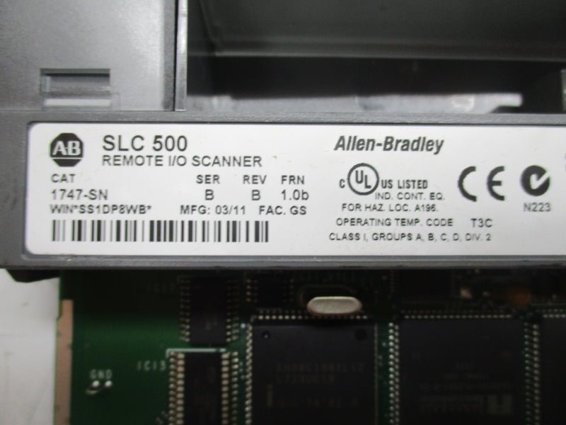 ALLEN BRADLEY 1747-SN SER.B REV.B F/W 1.0B 5VDC UNMP