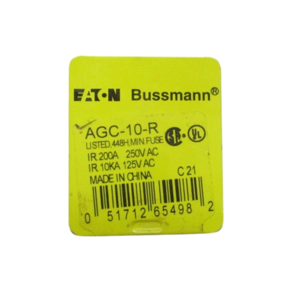 EATON AGC-10-R  32VDC 10A (PKG OF 5) NSMP