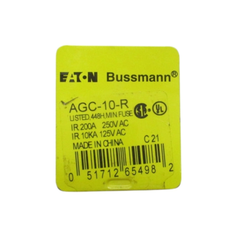 EATON AGC-10-R  32VDC 10A (PKG OF 5) NSMP