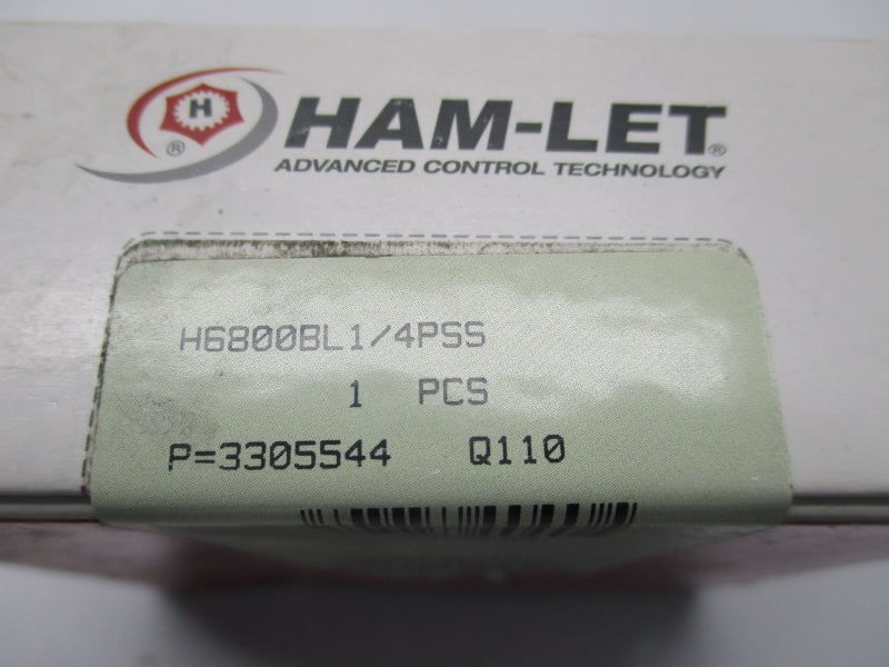 HAM-LET H6800BL1/4PSS 3000PSI NSFS