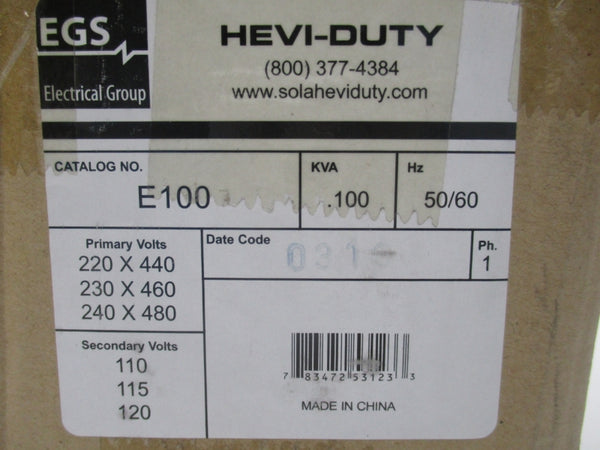 EGS E100 240/480V NSMP