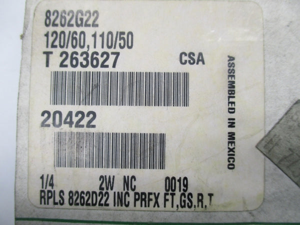 ASCO 8262G22 110/120V 165PSI NSMP