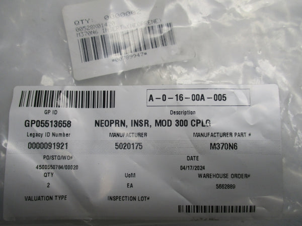 MAGNALOY COUPLINGS M370N6 60A (PKG OF 2) NSMP
