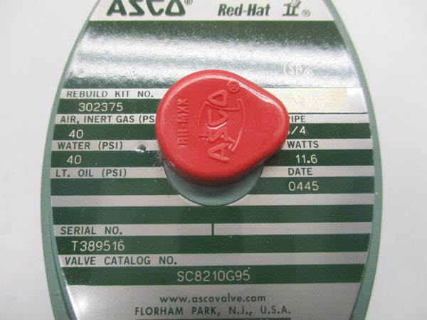 ASCO SC8210G95 24VDC 0-150PSI 3/4" NSMP