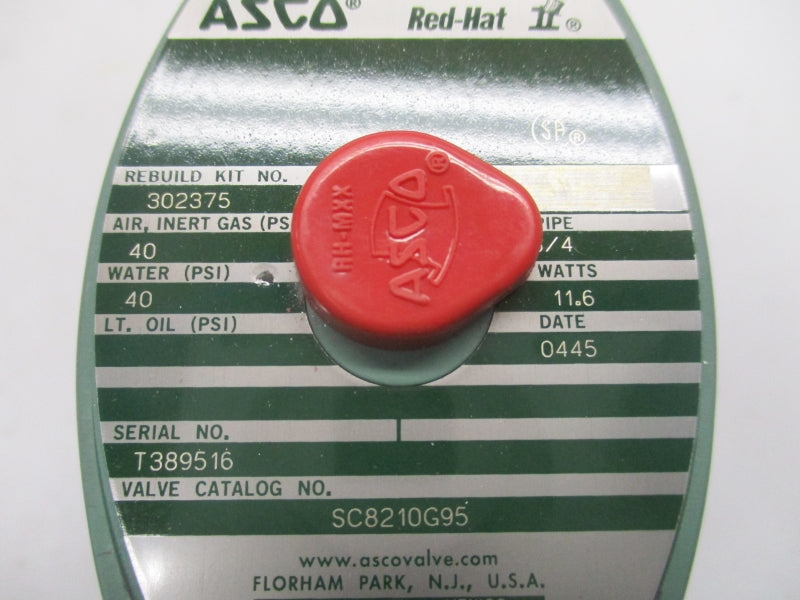 ASCO SC8210G95 24VDC 0-150PSI 3/4" NSMP