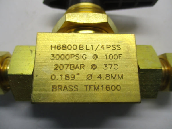 HAM-LET H6800BL1/4PSS 3000PSI NSMP