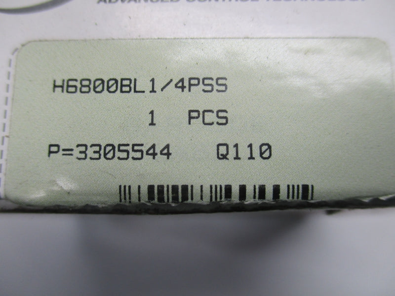 HAM-LET H6800BL1/4PSS 3000PSI NSMP