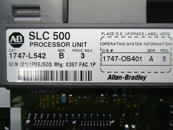 ALLEN BRADLEY 1747-L542 SER.B REV.3 F/W 5 5-24VDC 1A (NO KEY) UNMP