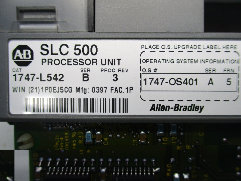 ALLEN BRADLEY 1747-L542 SER.B REV.3 F/W 5 5-24VDC 1A (NO KEY) UNMP