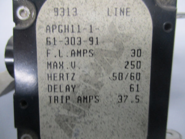 AIRPAX APGH11-1-61-303-91 250V 30A NSNP