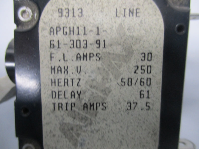 AIRPAX APGH11-1-61-303-91 250V 30A NSNP