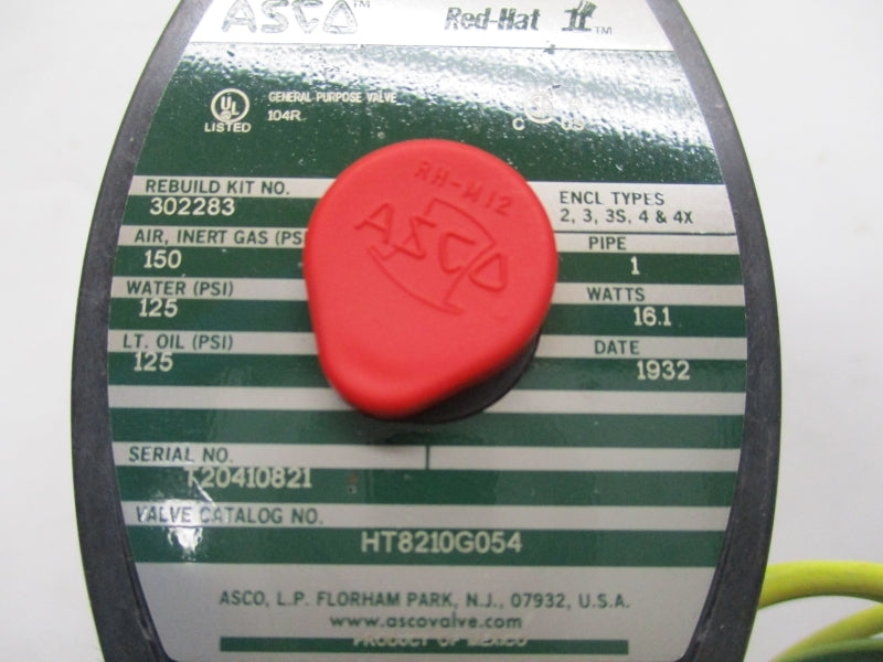 ASCO HT8210G054 125-150PSI 120VAC 1" NSMP