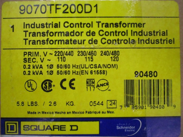 SQUARE D 9070TF200D1 240/480V NSFS