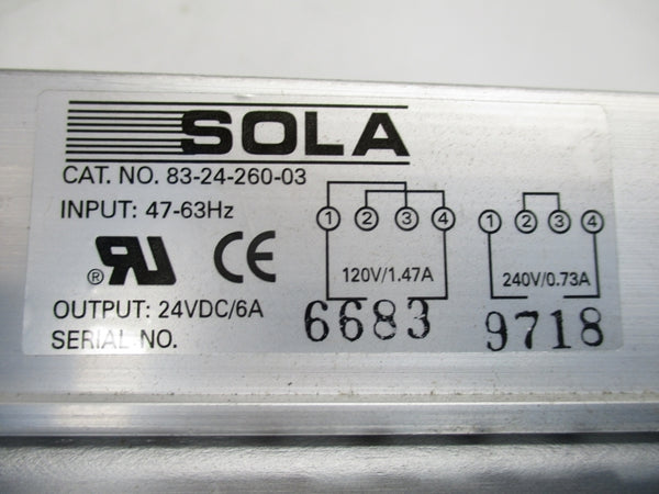 SOLA 83-24-260-3 120/240VAC NSMP