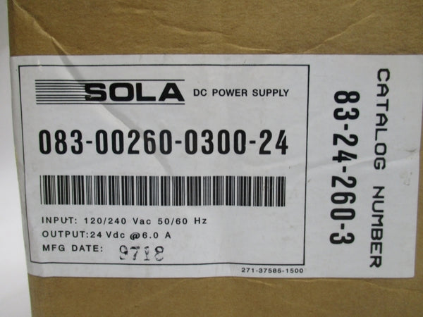 SOLA 83-24-260-3 120/240VAC NSMP