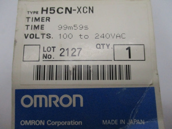OMRON H5CN-XCN 100-240VAC 3A 99m 59s NSMP