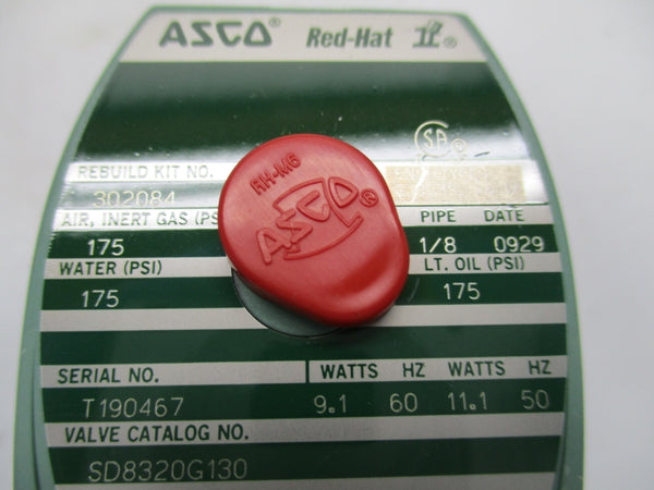 ASCO SD8320G130 175PSI 110/120VAC 1/8" NSMP