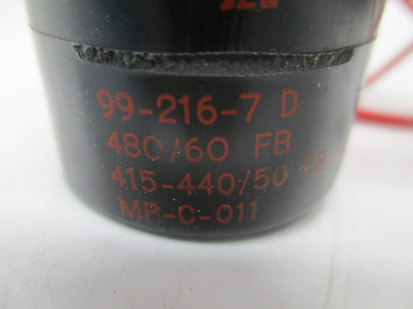 ASCO 99-216-7D MP-C-011 480V NSMP