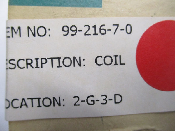 ASCO 99-216-7D MP-C-011 480V NSMP