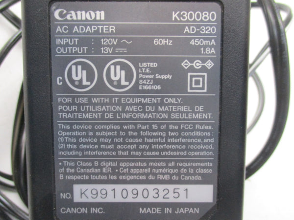 CANON K30080 AD-320 120V 1.8A NSNP