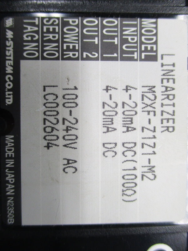 M-SYSTEMS M2XF+Z1Z1-M2 4-20A 100-240VAC NSNP