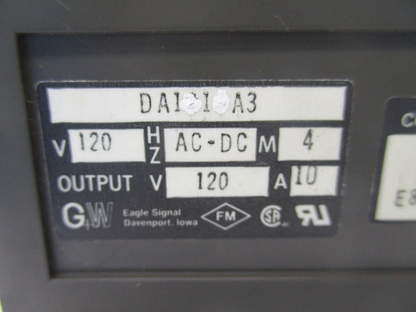 EAGLE SIGNAL DA1212A3 120VAC/DC 10A NSMP