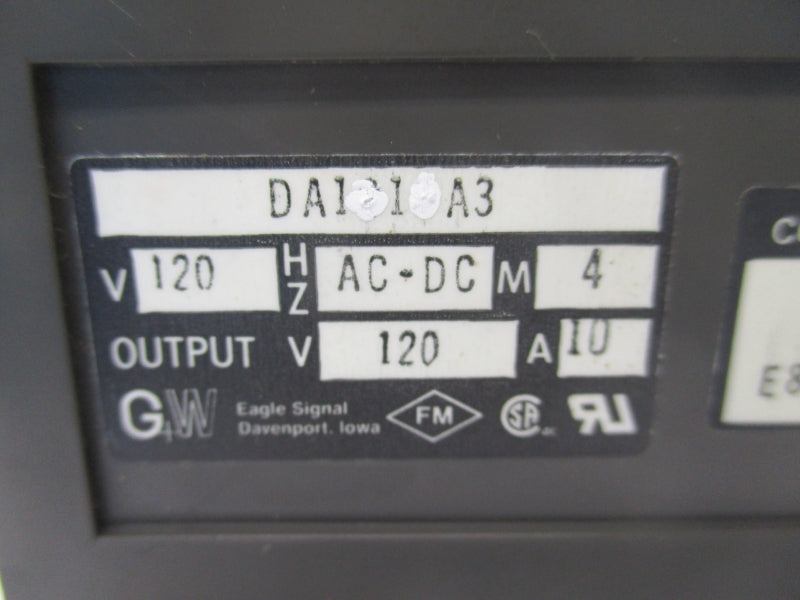 EAGLE SIGNAL DA1212A3 120VAC/DC 10A NSMP