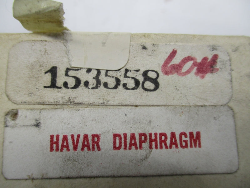 HAVAR DIAPHRAGM PT-60-N-HA-S 153558 NSMP
