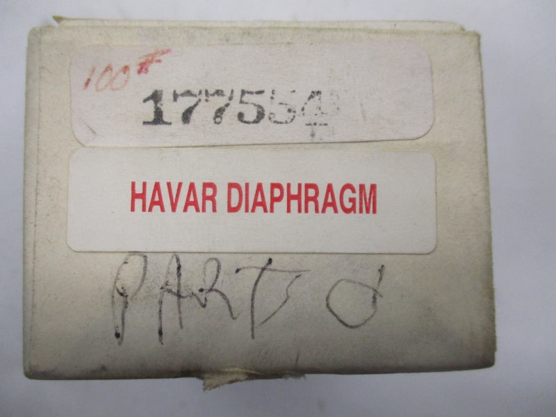 HAVAR DIAPHRAGM PT-100-N-HA-S 177554 NSMP