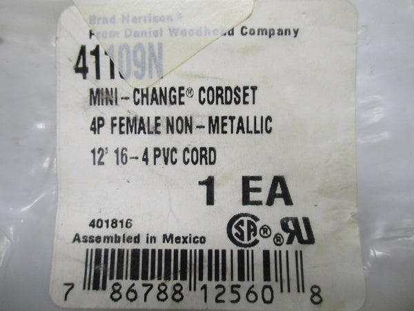 DANIEL WOODHEAD 41109N 600V 10A 12" NSMP