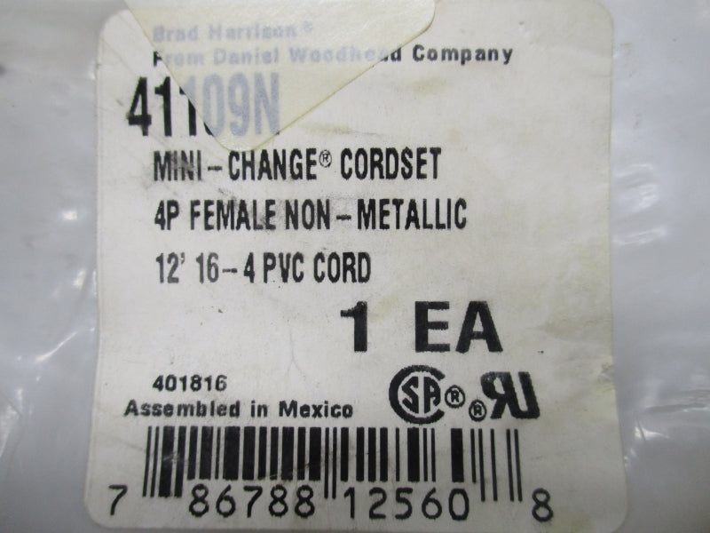 DANIEL WOODHEAD 41109N 600V 10A 12" NSMP