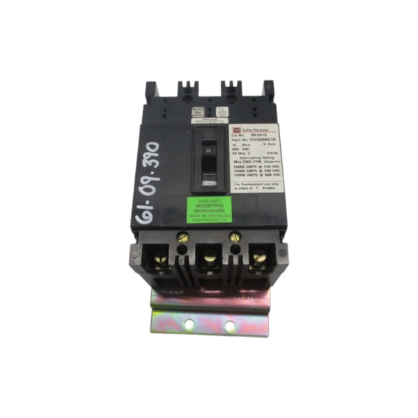 CUTLER-HAMMER RF3015 1375D86G18 600VAC 15A NSNP