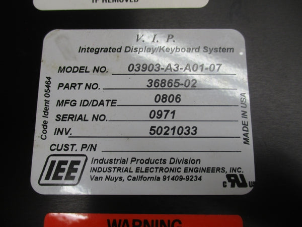 IEE 03903-A3-A01-07 36865-02 NSNP